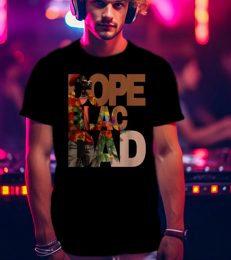 Dope Black Dad Juneteenth Black History Month Pride Fathers T-Shirt