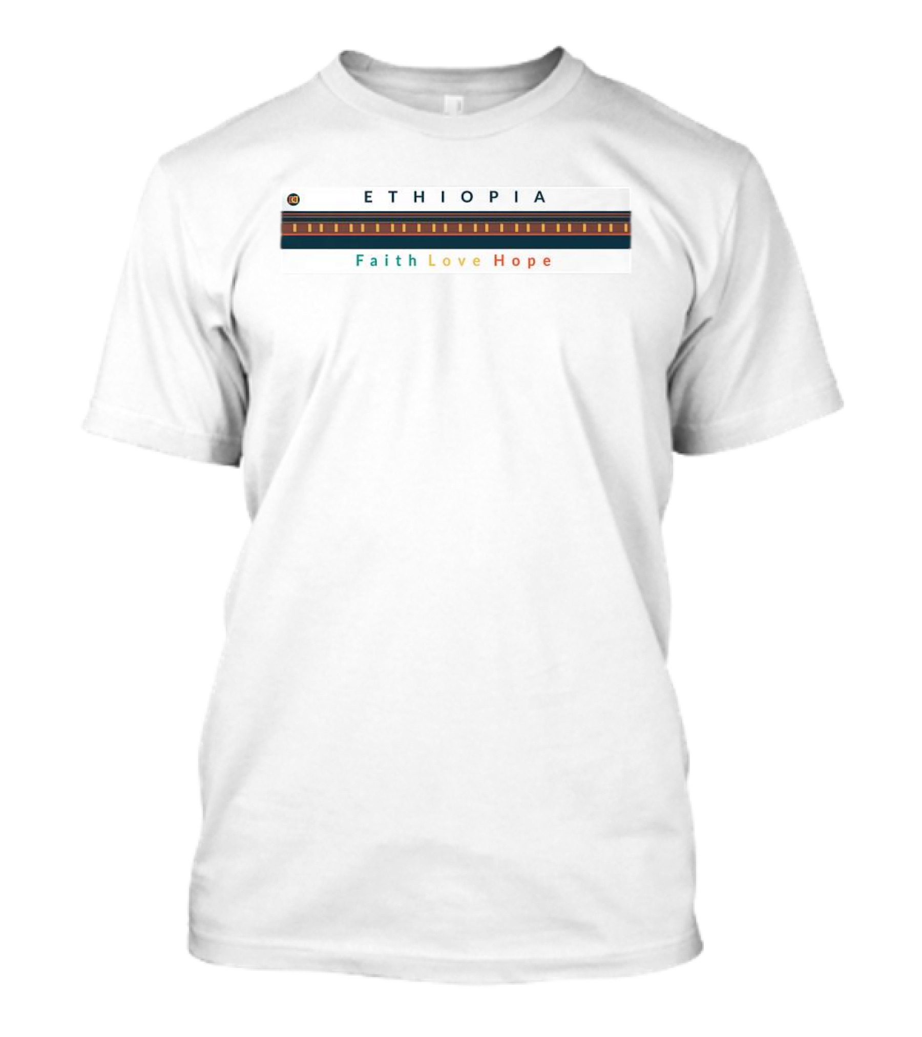Ethiopia Faith Love Hope Multicolor T-Shirt