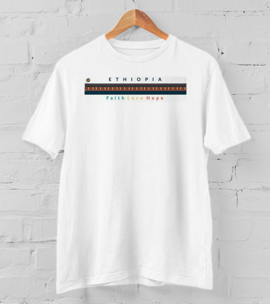 Ethiopia Faith Love Hope Multicolor T-Shirt