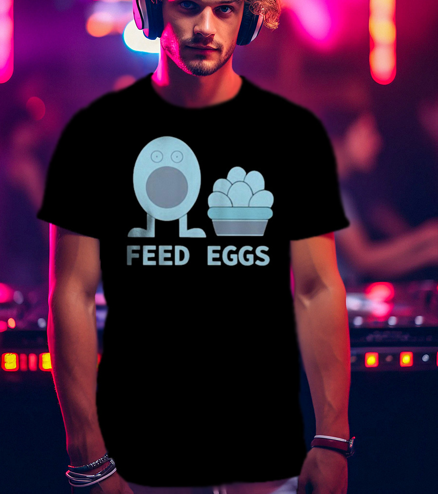 I Think You Should Leave Feed Eggs Blue Cartoon Character Bowl T-Shirt