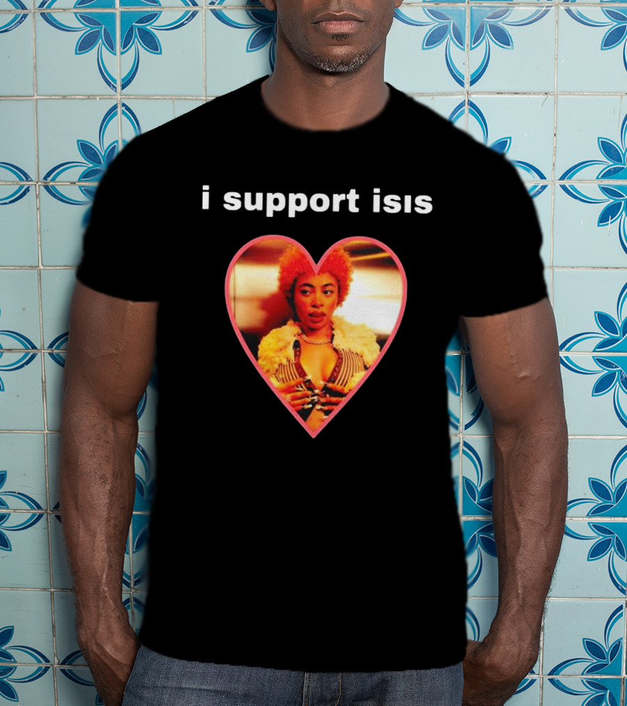 I Support Isis Heart-shaped Image T-Shirt