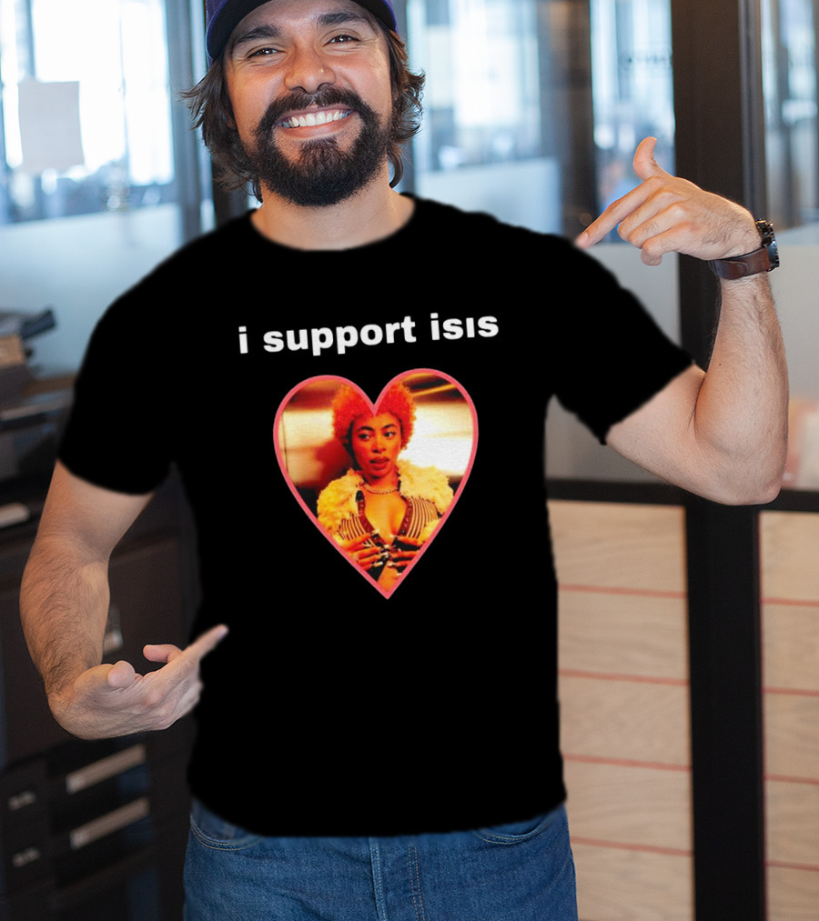 I Support Isis Heart-shaped Image T-Shirt