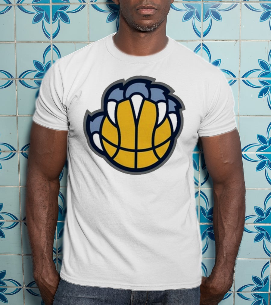Memphis Grizzlies Claw Basketball T-Shirt