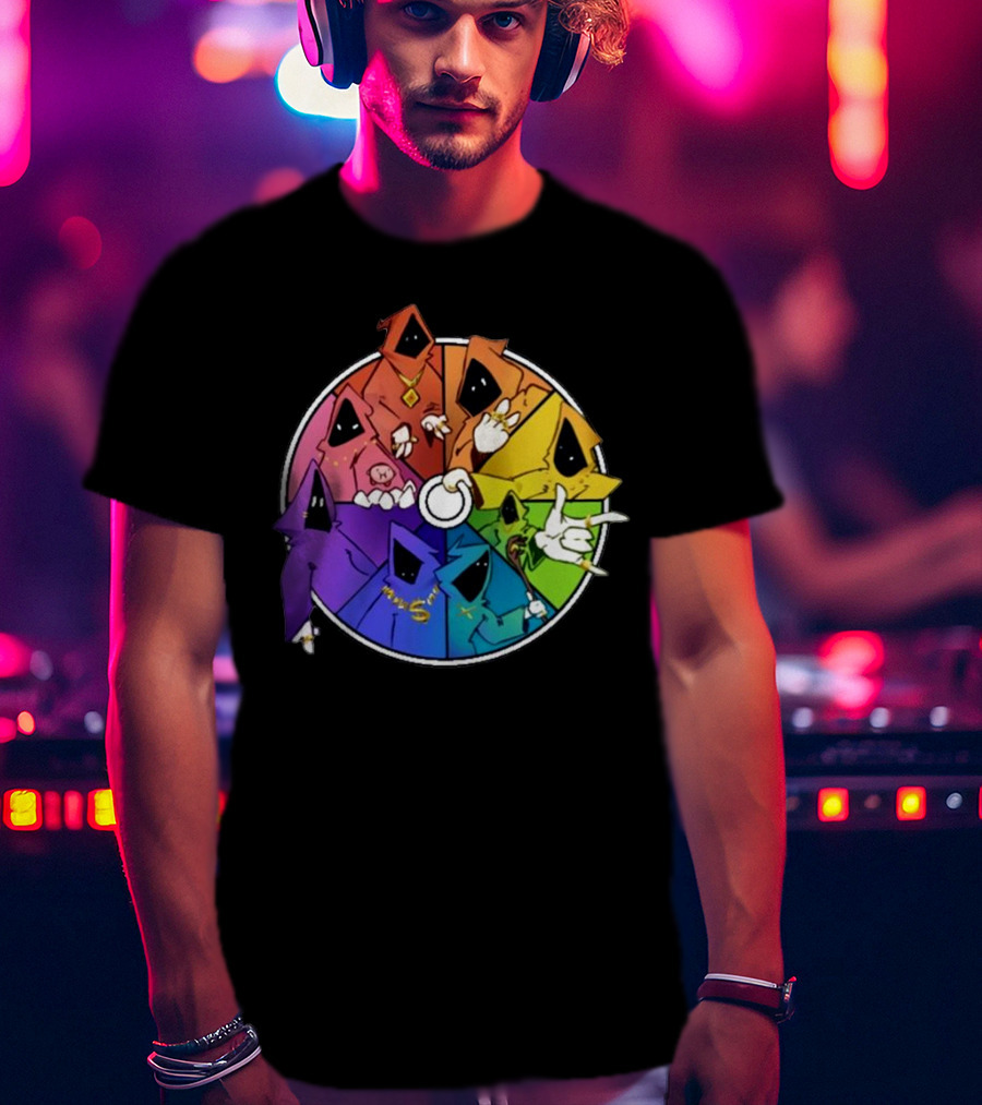 Shadow Wizard Money Gang Rainbow Circle T-Shirt