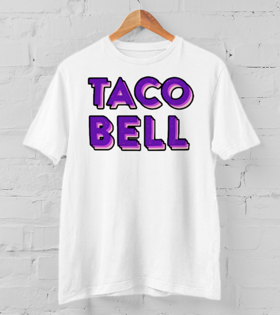 Taco Bell Distress Text T-Shirt
