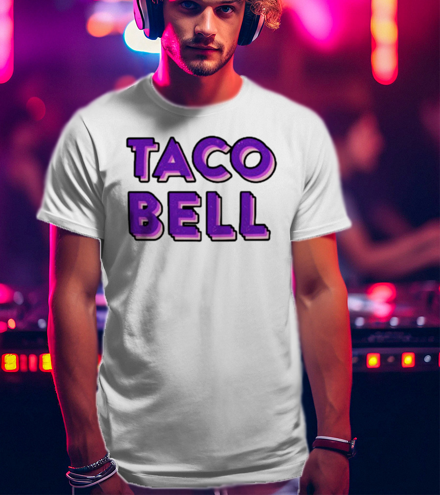 Taco Bell Distress Text T-Shirt
