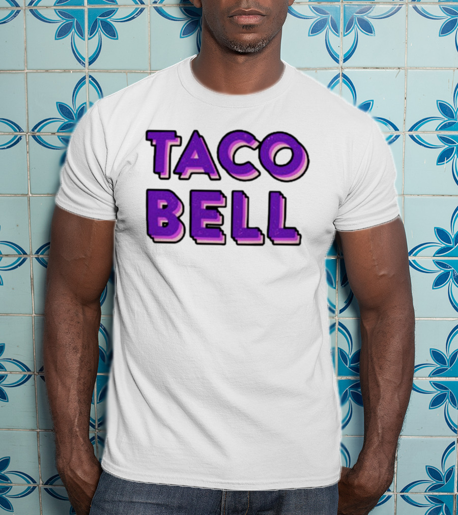 Taco Bell Distress Text T-Shirt