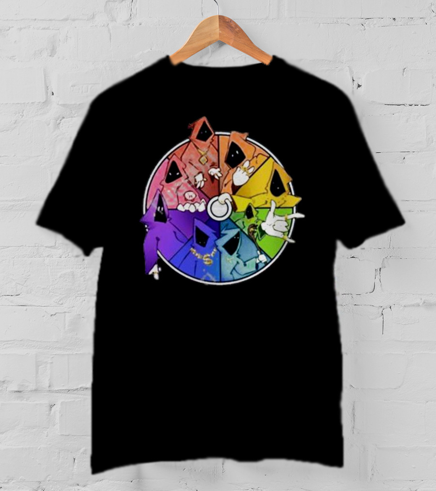 Bagplants Shadow Wizard Money Gang Rainbow Colors Circle T-Shirt