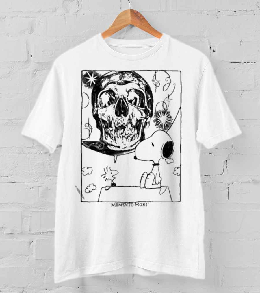 Memento Mori Snoopy Skull Art By Bbydeb T-Shirt
