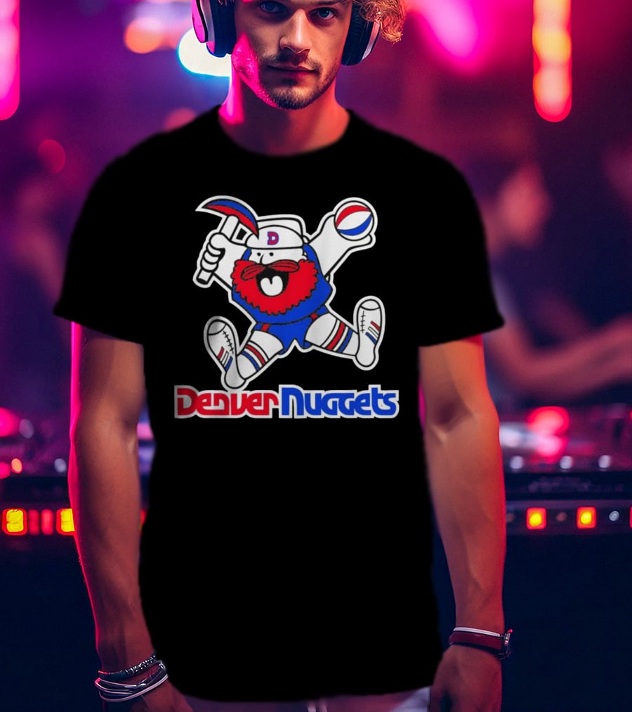 Denver Nuggets Classics Miner Mascot Throwback T-Shirt