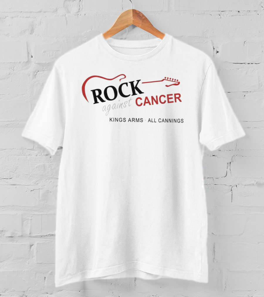 Rock Against Cancer Kings Arms All Cannings Concert Event T-Shirt