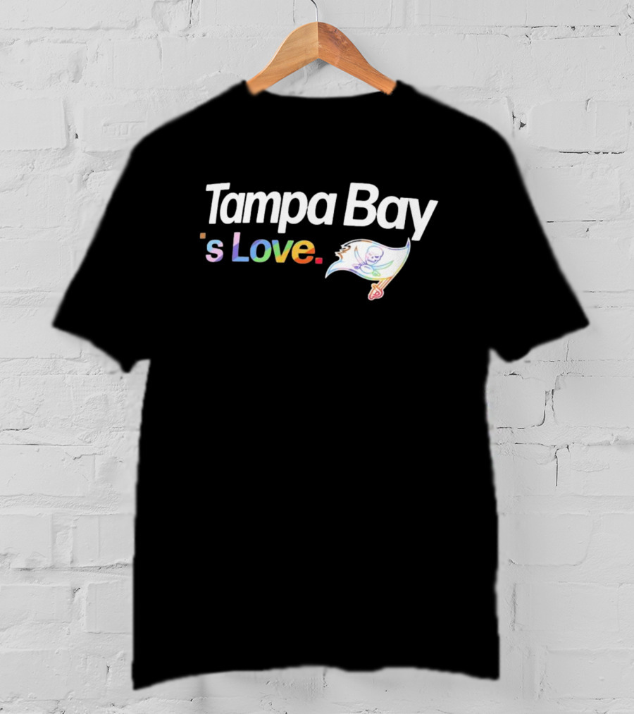 Tampa Bay 's Love Pride With Team Flag T-Shirt