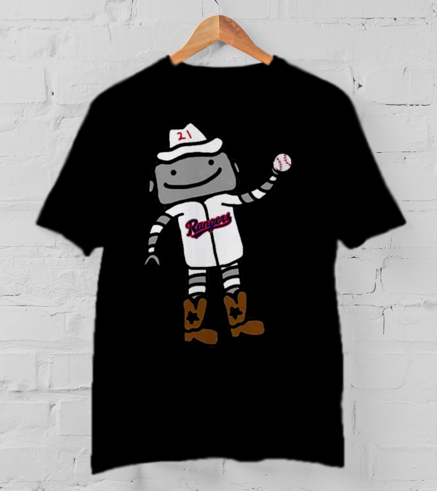Texas Rangers Jason Robertson Robo Multisport Athlete Baseball Robot T-Shirt