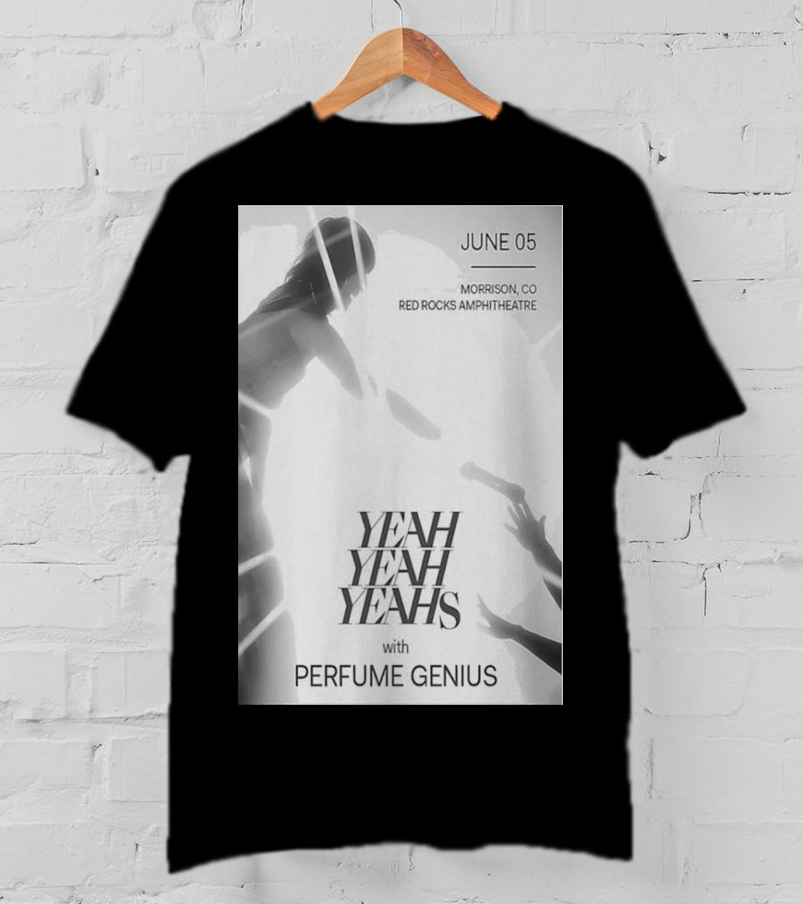 Yeah Yeah Yeahs With Perfume Genius June 05 Red Rocks Morrison CO T-Shirt
