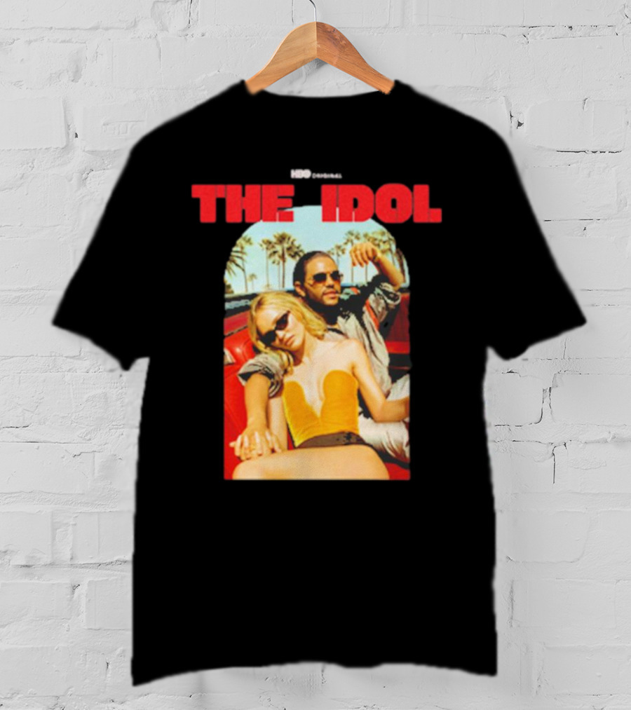 HBO Original The Idol Red Text Vintage Car And Palm Trees T-Shirt