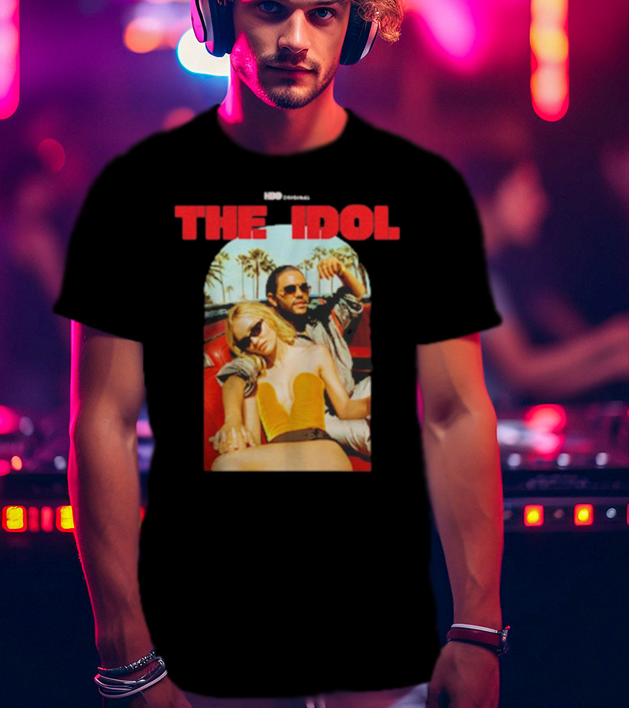 HBO Original The Idol Red Text Vintage Car And Palm Trees T-Shirt