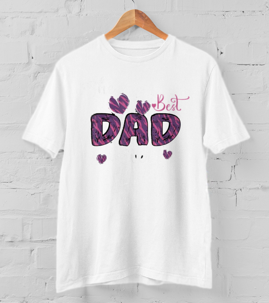 The Best Dad Ever Father's Day Hearts T-Shirt