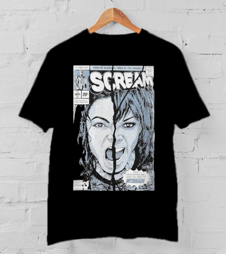 Mj History Scream Tired Of Injustice Tired Of The Schemes Comic May 20 Scream T-Shirt