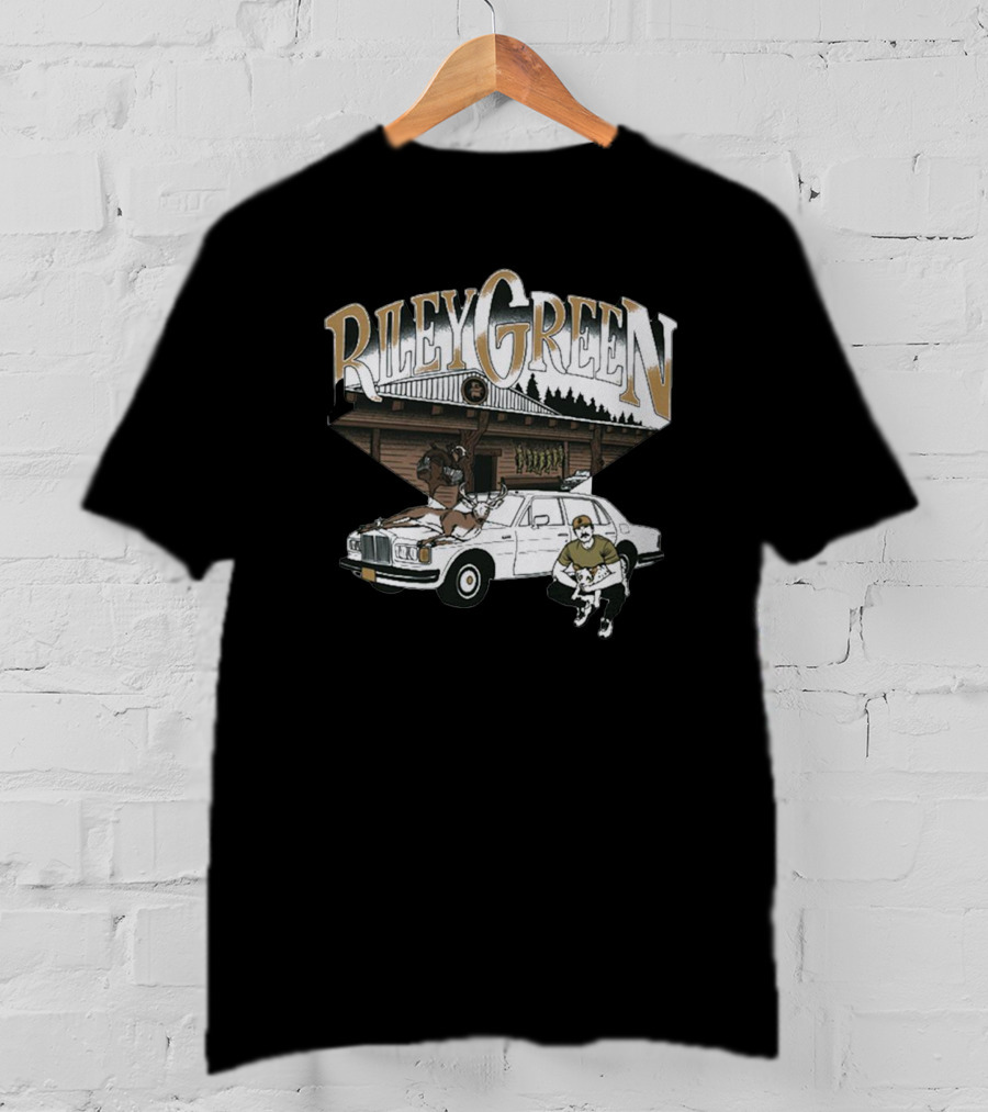 Riley Green Rustic Cabin Car Scene T-Shirt