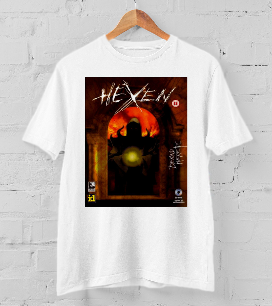 Hexen Beyond Heretic Video Game Cover Phil Spencer Wearing T-Shirt