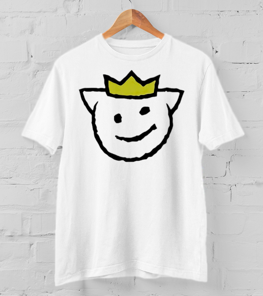 Agro Tommyinnit Collaboration Yellow Crown Smiley Face T-Shirt