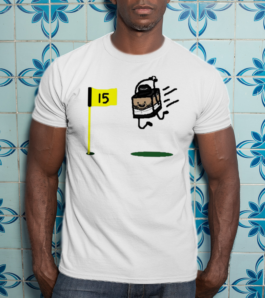 Michael Block Animated Golf Celebration Flag 15 T-Shirt