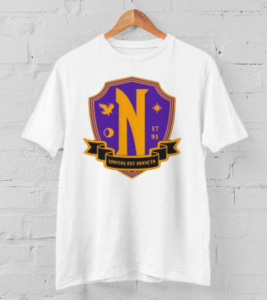 Nevermore Academy Unitas Est Invicta 1791 Crest T-Shirt