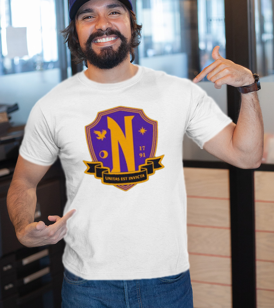 Nevermore Academy Unitas Est Invicta 1791 Crest T-Shirt