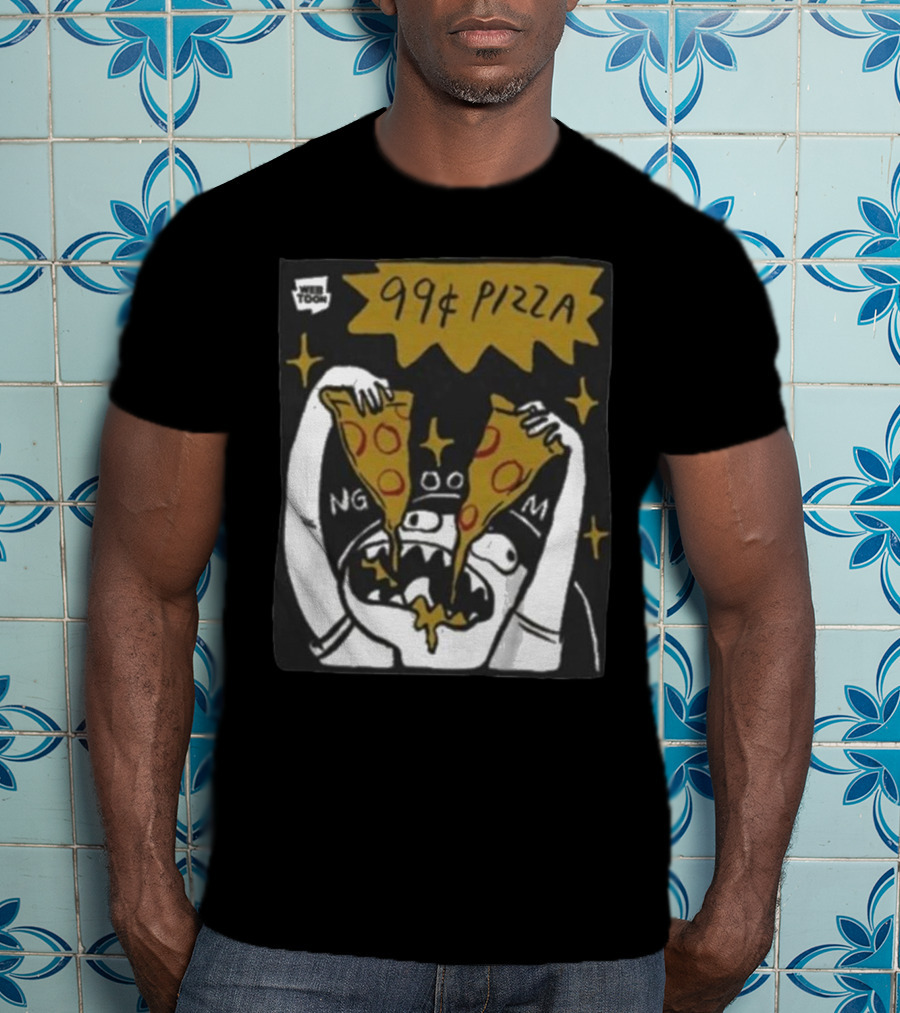 My Giant Nerd Boyfriend Wee Toon 99¢ Pizza T-Shirt