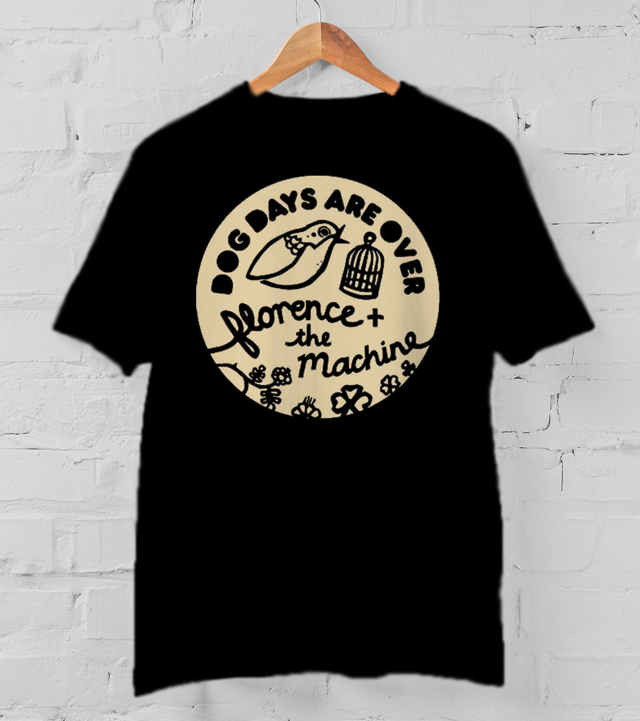 Dog Days Are Over Florence + The Machine Bird And Cage T-Shirt