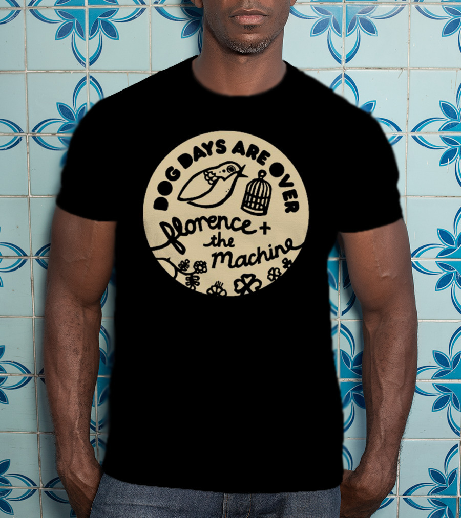 Dog Days Are Over Florence + The Machine Bird And Cage T-Shirt