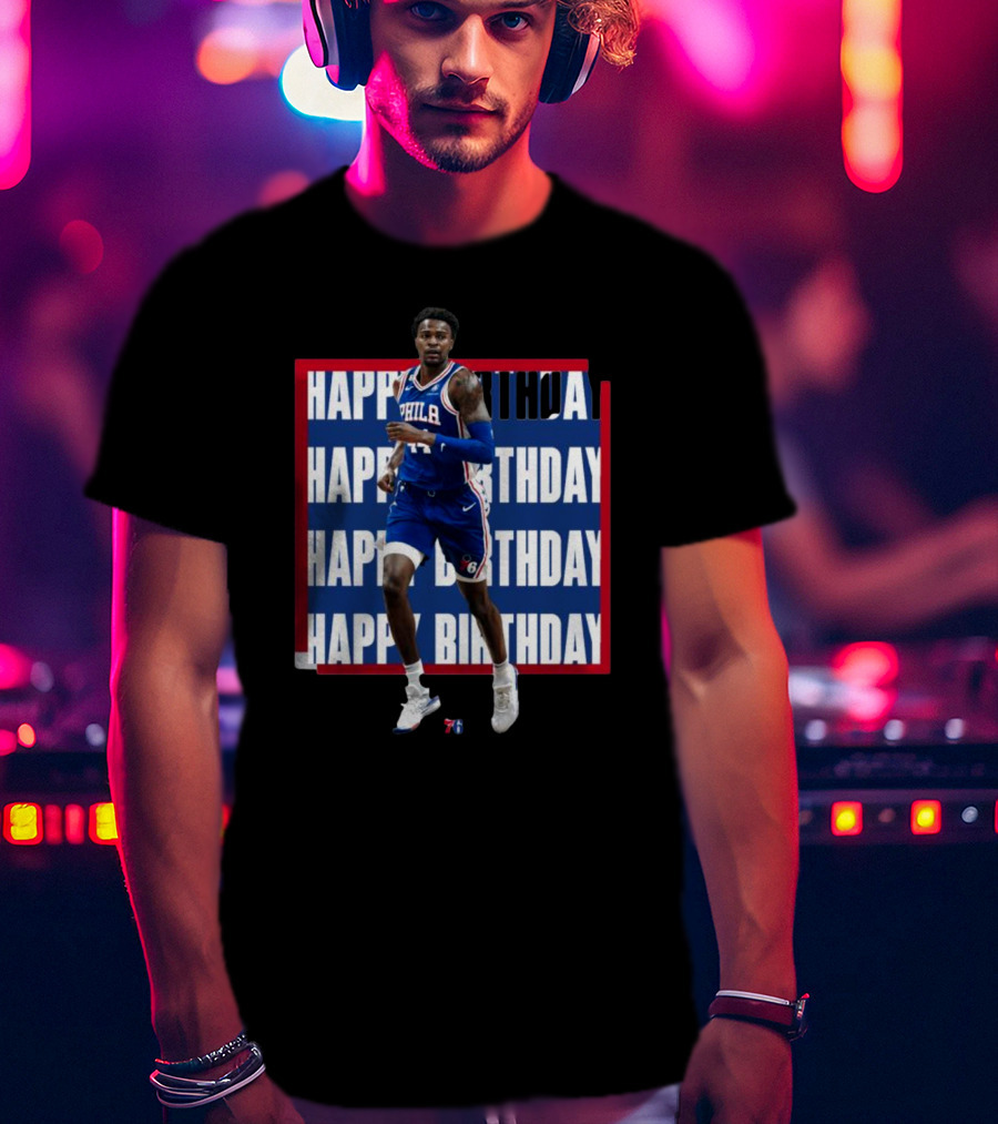 Philadelphia 76ers Happy Birthday Paul Reed Basketball T-Shirt