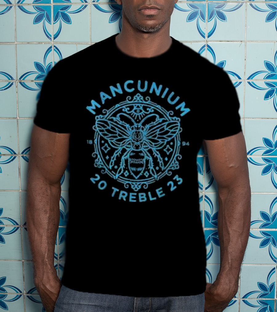 Mancunium 20 Treble 23 Worker Bee Manchester 1894 T-Shirt