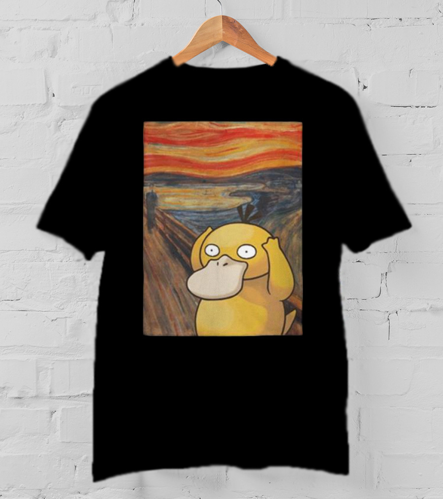 Psyduck Scream Parody Pokemon Art Mashup T-Shirt