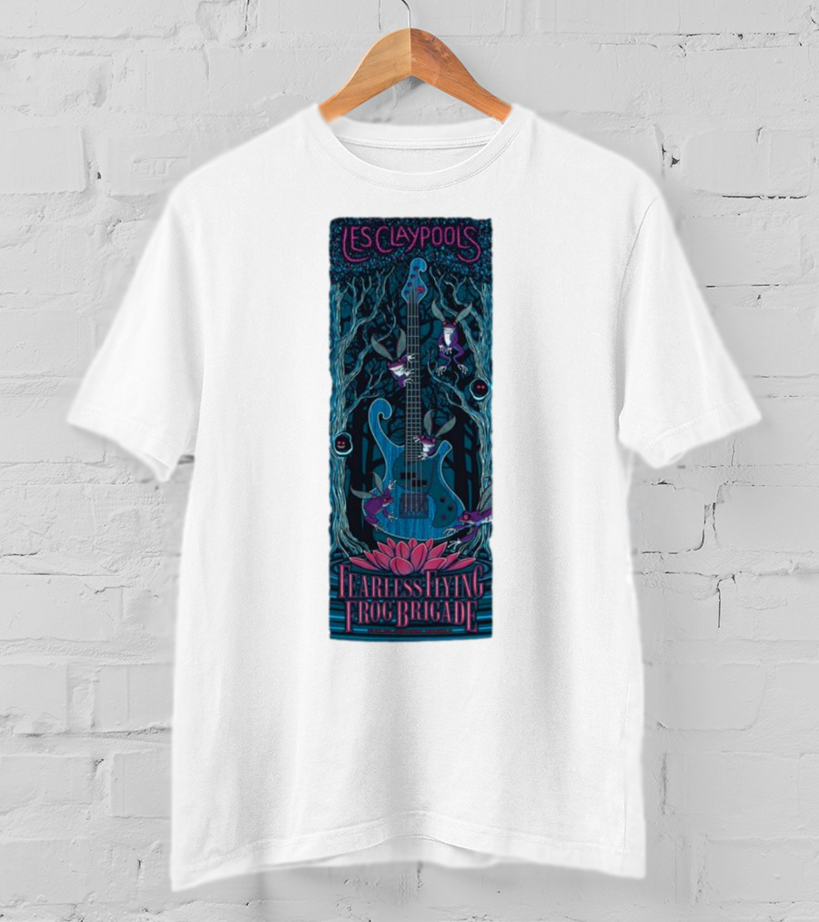Les Claypool's Fearless Flying Frog Brigade New Orleans Guitar Forest T-Shirt