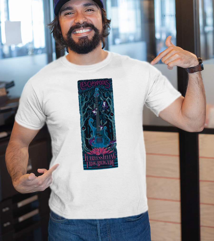Les Claypool's Fearless Flying Frog Brigade New Orleans Guitar Forest T-Shirt