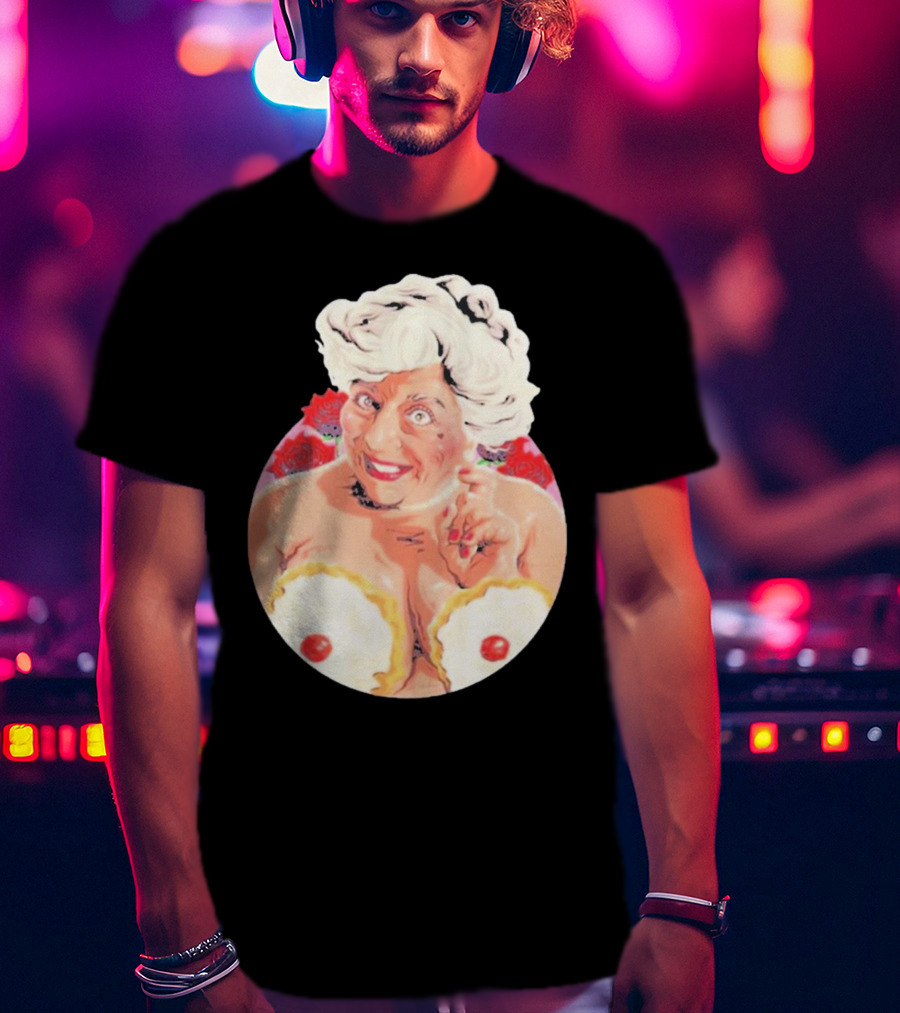 Miriam Saucy Grandma With Cake Pops And Roses T-Shirt