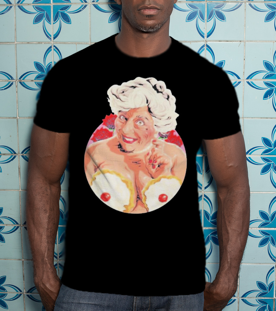 Miriam Saucy Grandma With Cake Pops And Roses T-Shirt