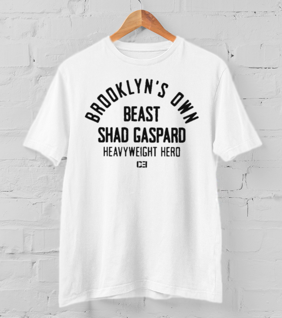 Brooklyn's Own Beast Shad Gaspard Heavyweight Hero CE1 T-Shirt