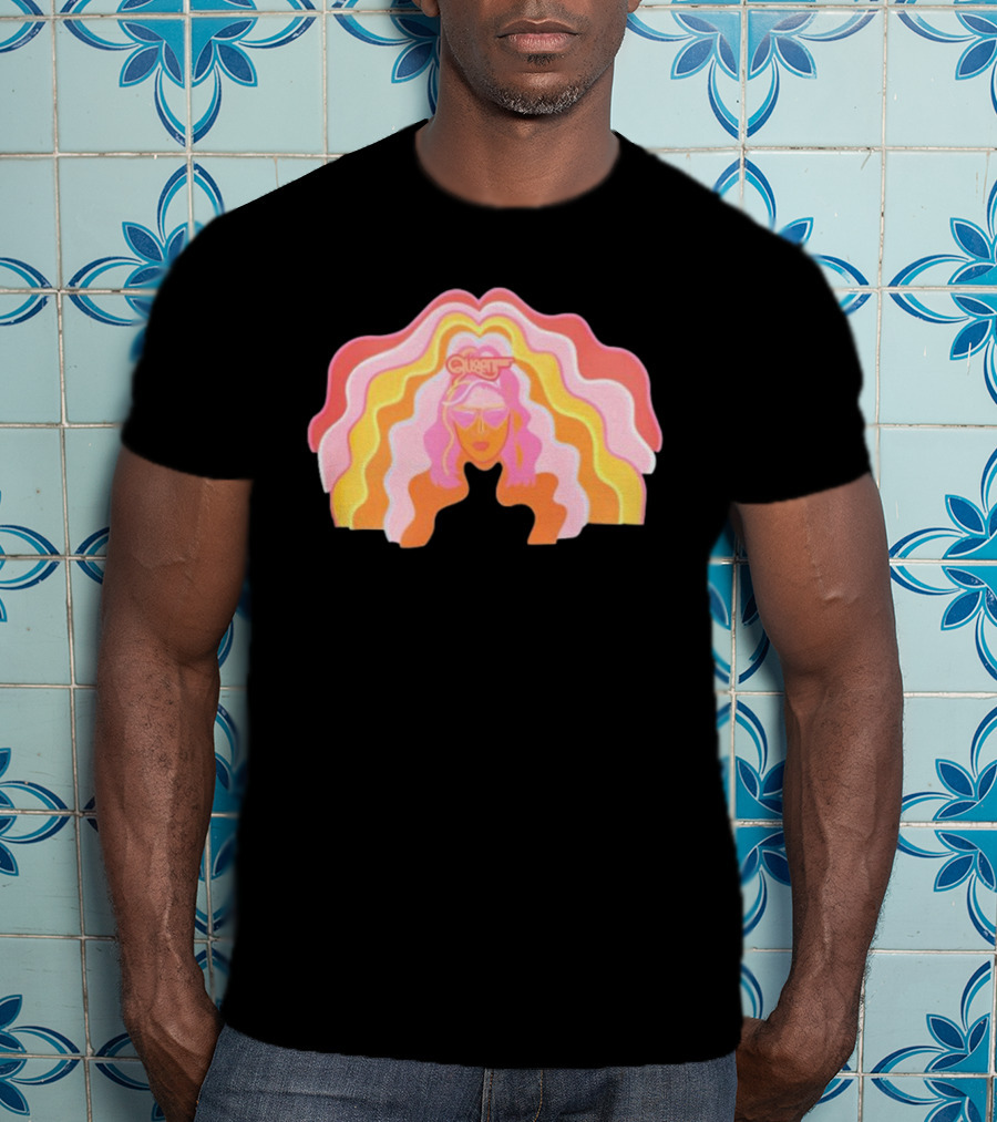 Queen Radio Flow Retro Psychedelic Vibes T-Shirt