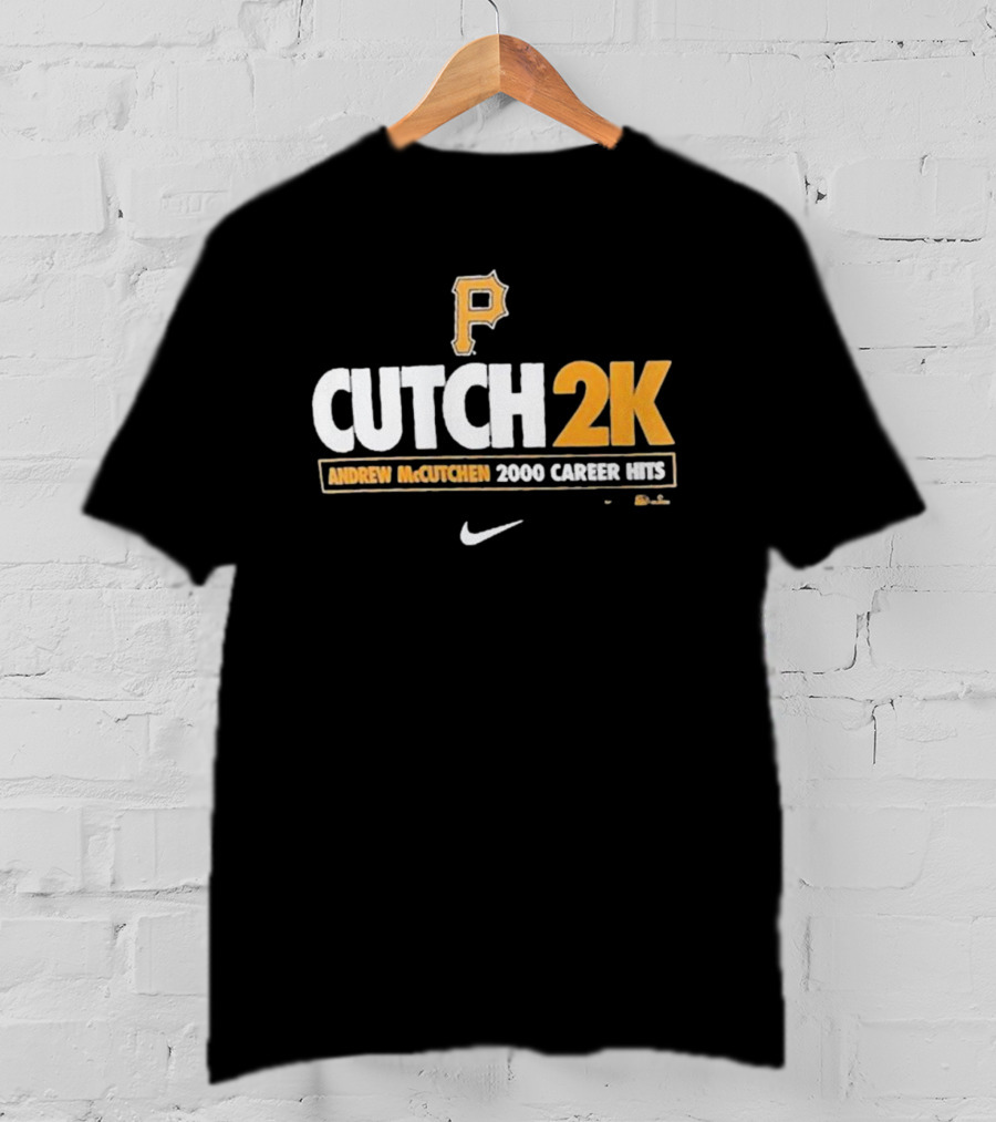 Pittsburgh Pirates Andrew McCutchen Cutch 2K 2000 Career Hits T-Shirt