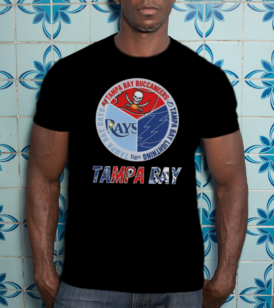 Tampa Bay Buccaneers Lightning Rays Circle Logo Tampa Bay T-Shirt