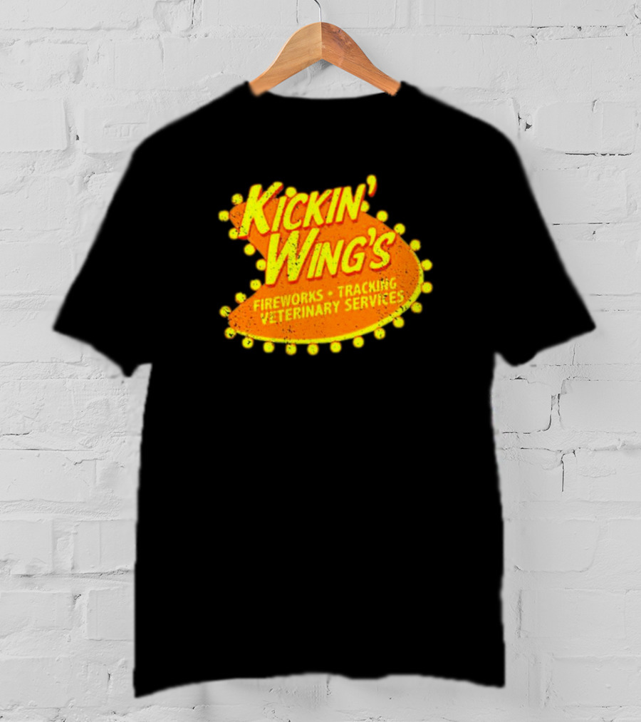 Kickin' Wing's Fireworks Tracking Veterinary Services Joe Dirt T-Shirt