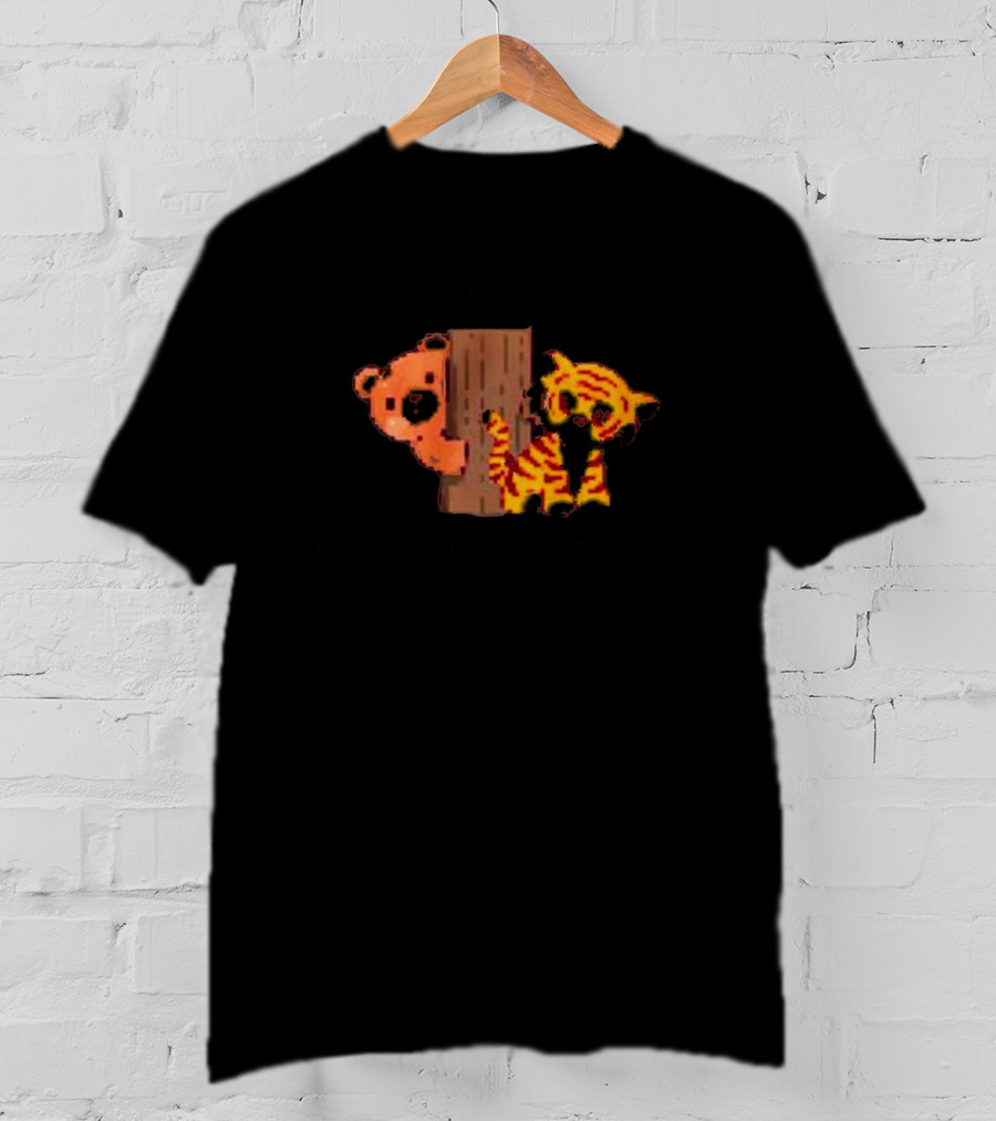 Team Identity Crisis Bear And Tiger Peek T-Shirt
