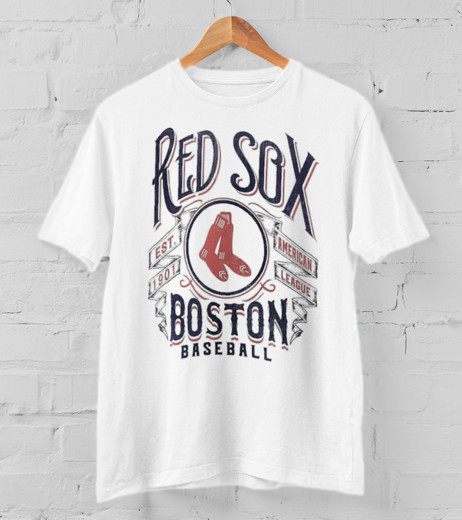 Boston Red Sox American League Est 1901 Baseball Darius Rucker Collection Distressed Rock T-Shirt