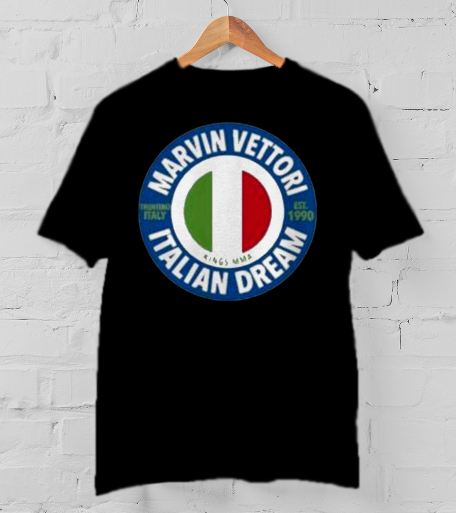 Marvin Vettori Italian Dream Treviso Italy Est. 1990 Rings MMA T-Shirt