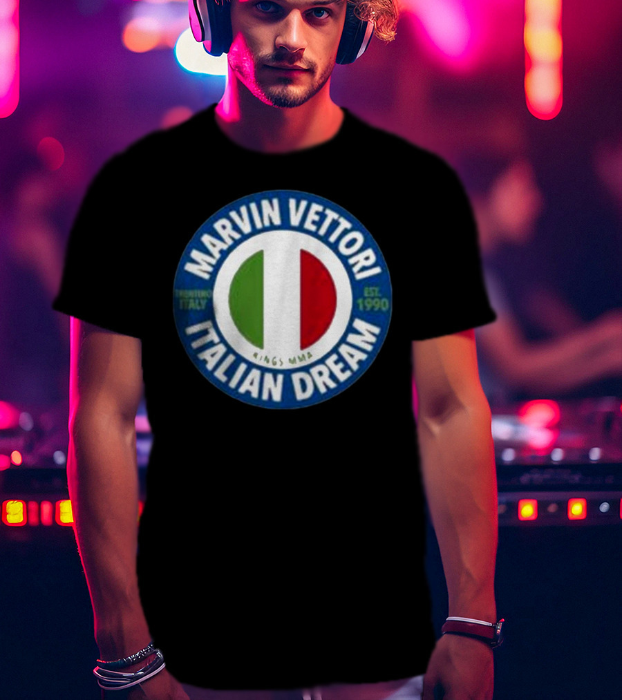 Marvin Vettori Italian Dream Treviso Italy Est. 1990 Rings MMA T-Shirt
