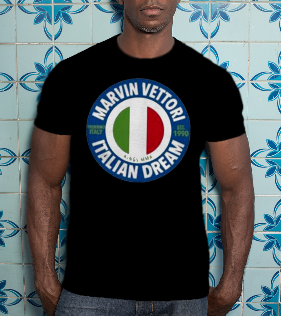 Marvin Vettori Italian Dream Treviso Italy Est. 1990 Rings MMA T-Shirt