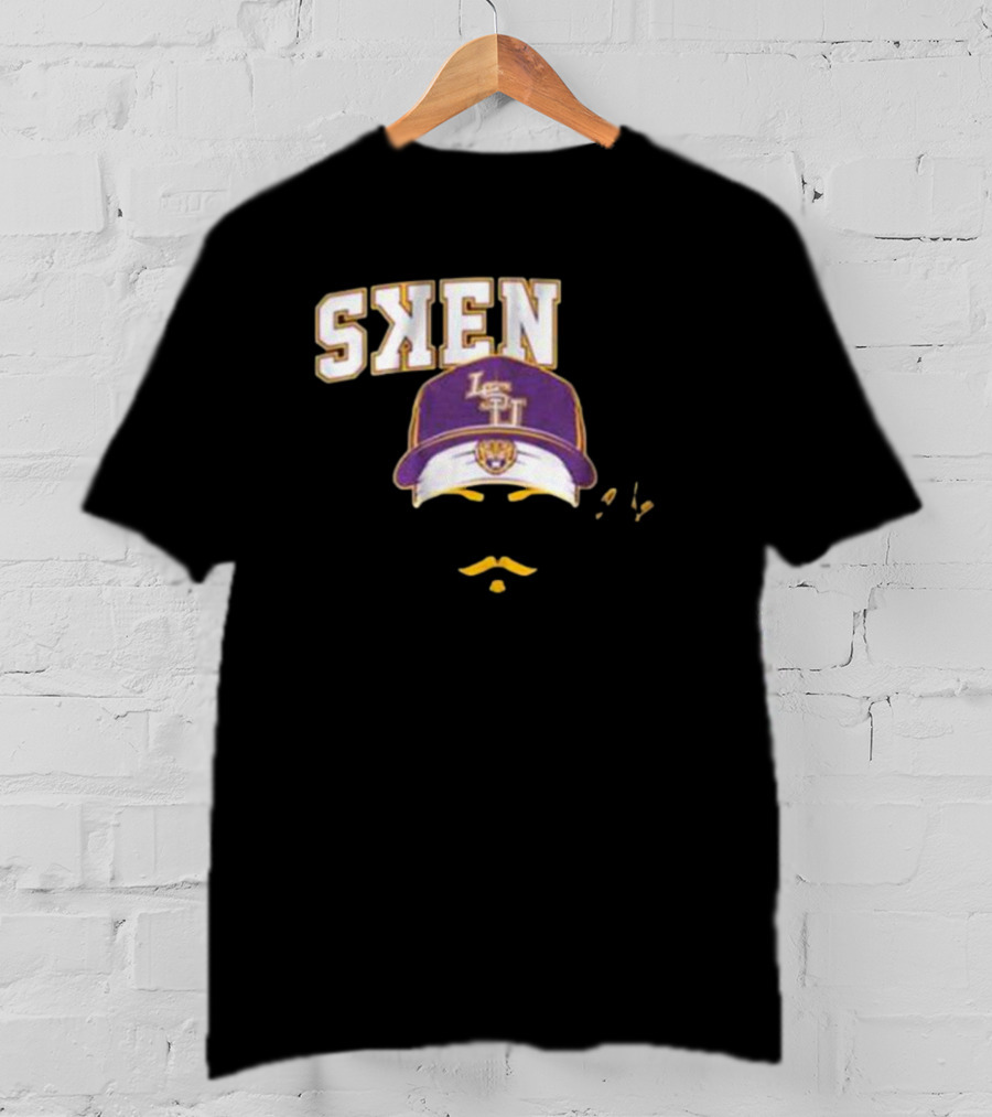 LSU Baseball Paul Skenes Stache Cap T-Shirt