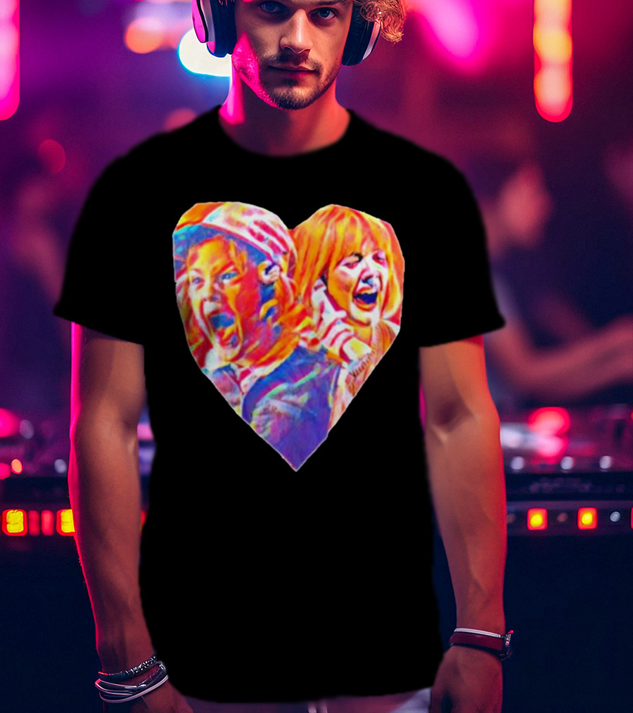 Vintage Movie Scream Drew Barrymore Heart Shaped T-Shirt